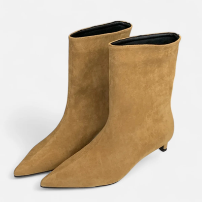 Bottines Femme à Talon Fin – Élégance Minimaliste et Forme Pointue