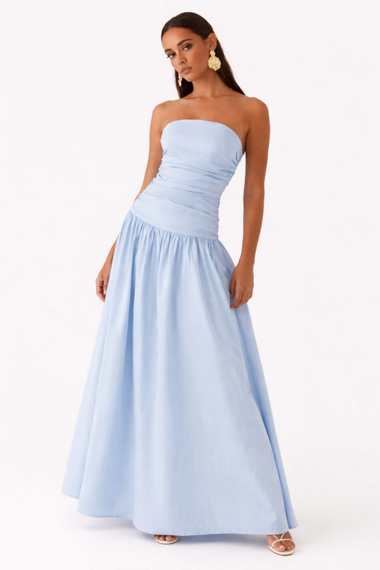 Robe longue bustier fluide
