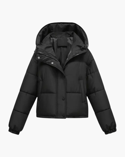 Veste d’Hiver Femme Matelassée Courte avec Capuche – Doudoune Chaude et Confortable