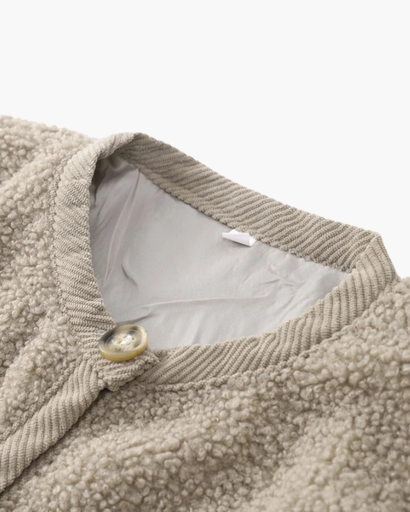 Gilet Femme Teddy Fleece Boutonné – Douceur & Confort | Style Cocooning Automne Hiver