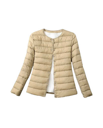 Doudoune Légère Femme – Design Col Rond