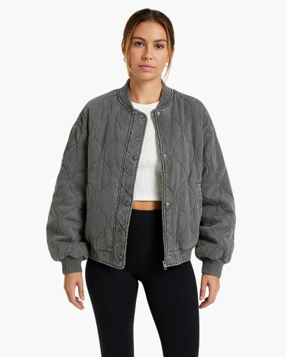 Veste Matelassée Oversize pour Femme – Style Urbain et Confort Douillet