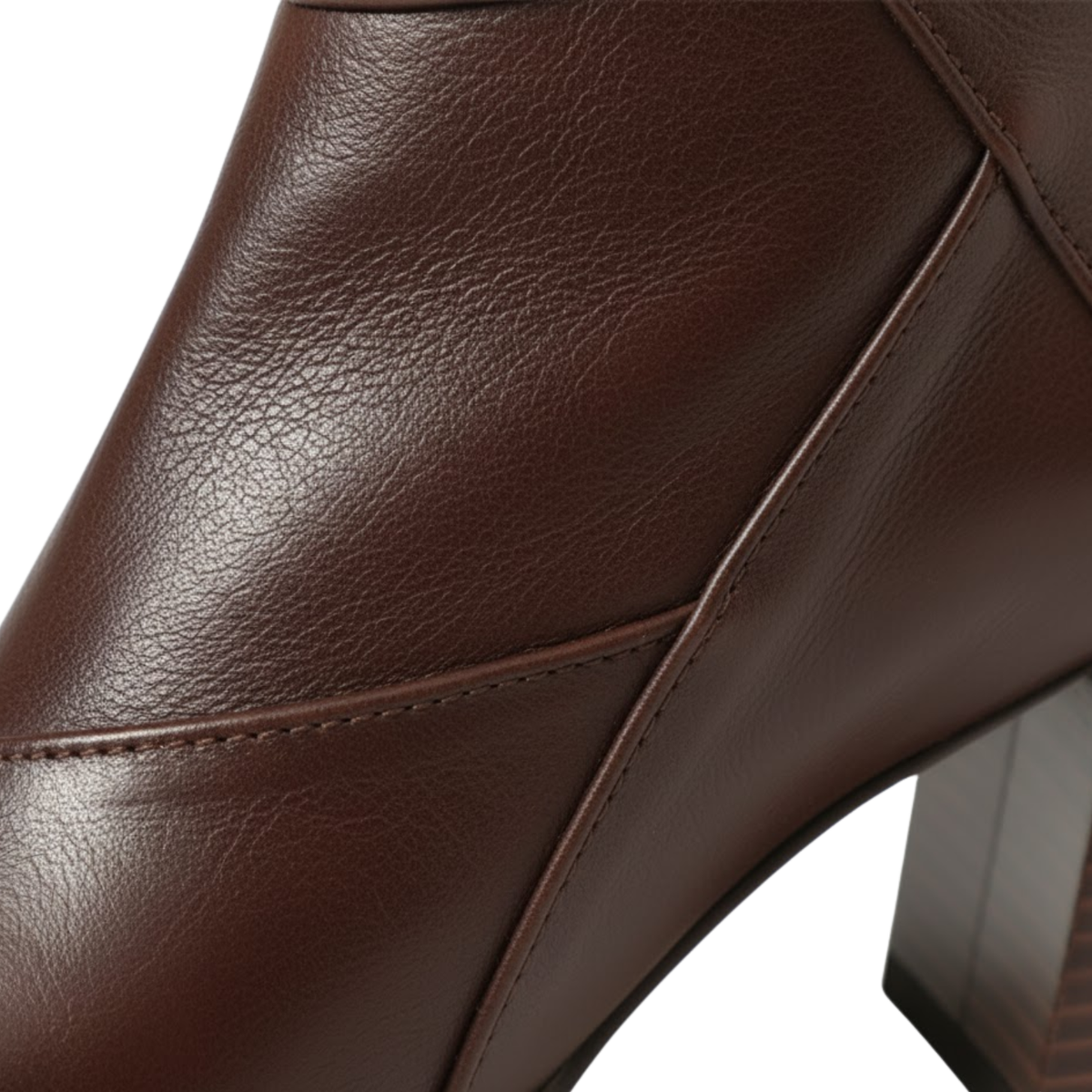 bottines femme à talon carré, vue arrière