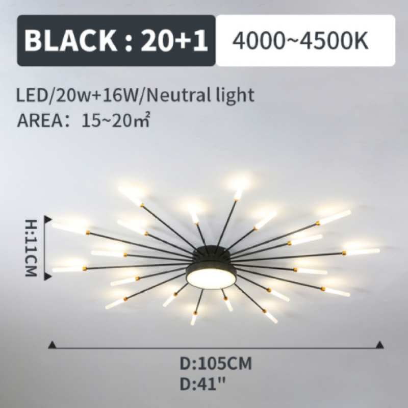 Plafonnier LED dimension et pose