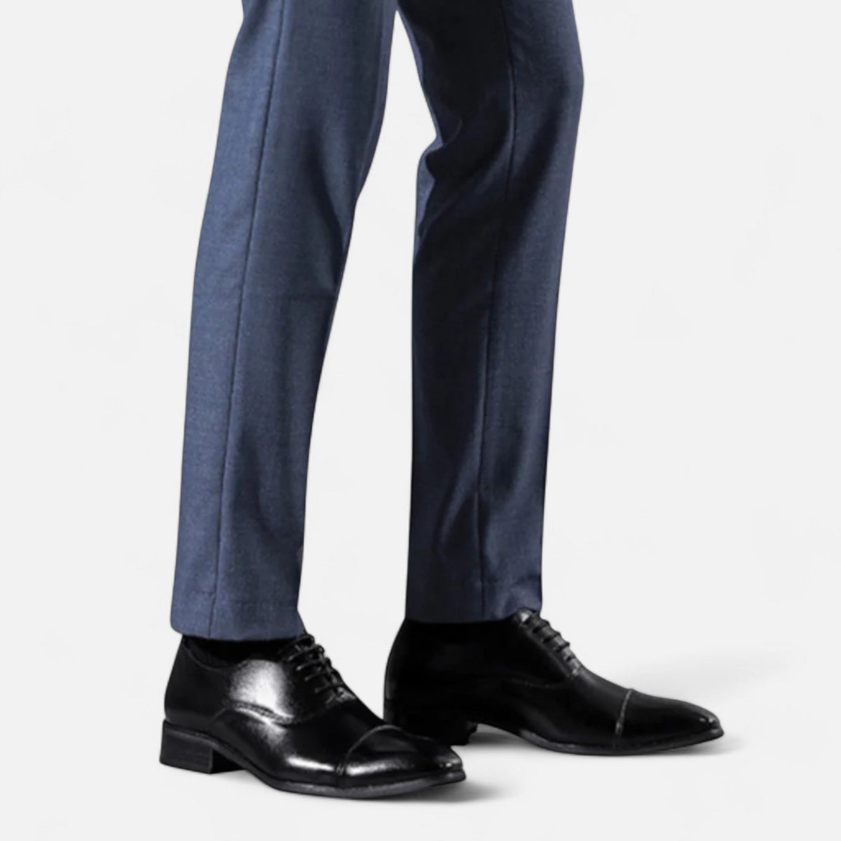 chaussures richelieu homme en cuir, la paire