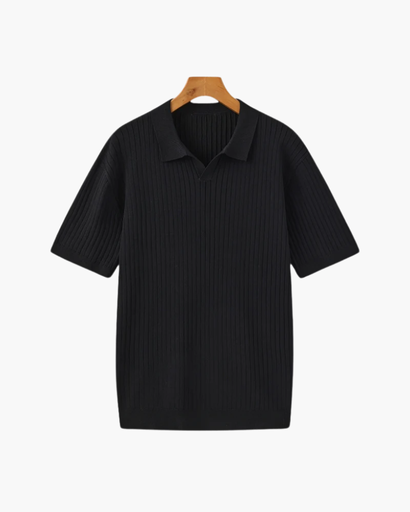 Polo en maille côtelée pour homme – Élégance estivale