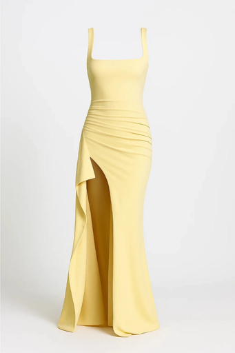 Robe Maxi Femme Fente Haute Fluide – Effet Galbant & Évasée | Soirée & Invitée Mariage