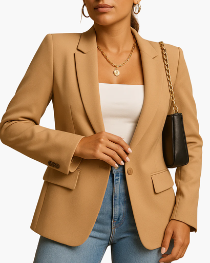 Blazer Femme Cintré – Tenue Bureau Chic & Invitée de Mariage | Élégance Moderne & Silhouette Structurée – vue 3