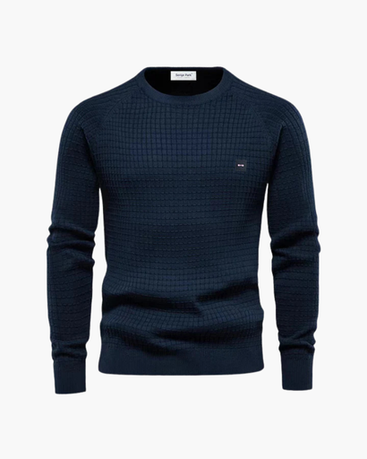 Pull homme à maille texturée et coupe ajustée
