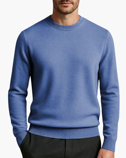 Pull Col Rond en Cachemire pour Homme – Élégance Intemporelle & Douceur Suprême