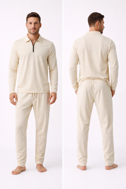 Ensemble Homme Décontracté – Set Confort avec Haut Zippé et Pantalon