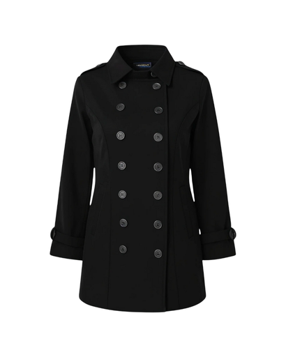 Trench femme à double boutonnage, vue de dos