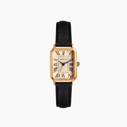 Montre Femme Élégante Rectangulaire – Bracelet en Cuir au Design Classique