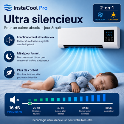 Climatiseur &amp; Chauffage 2-en-1 – Sans Installation, Jusqu'à 51 m²