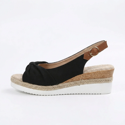 Sandales Femme Confort Ergonomiques – Sandales Compensées Avec Bride Ajustable