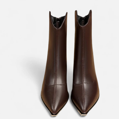 Bottines à Talons pour Femme – Design Pointu Élégant et Minimaliste
