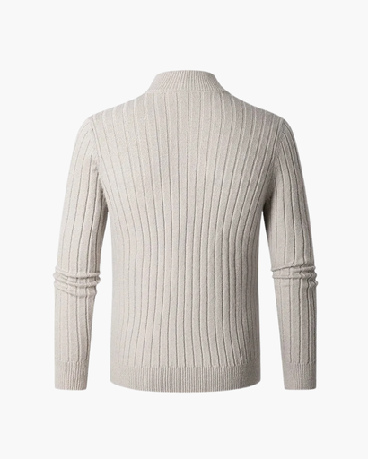 Tricot à col zippé pour homme
