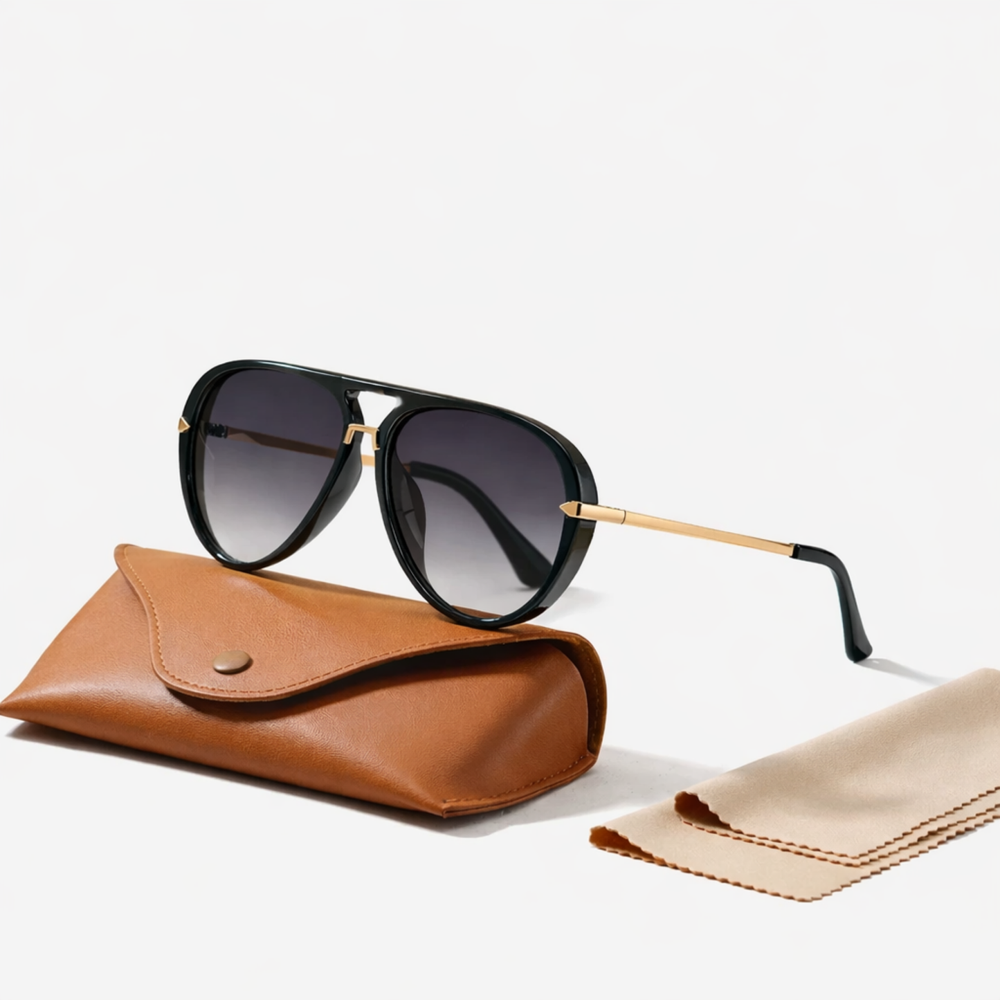 Lunettes de Soleil Aviateur Femme – Style Rétro Oversize | Verres Teintés Polarisés