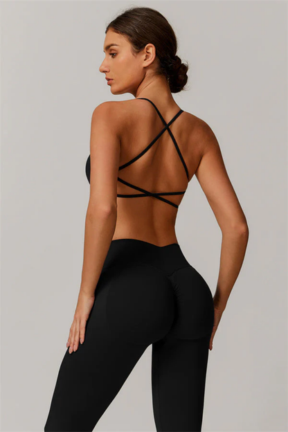 Ensemble Sport Femme Seamless – Brassière Dos Croisé et Legging Sculptant