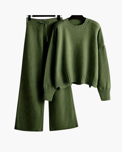 Ensemble Pull & Pantalon Tricoté – Confort Élégant pour la Saison