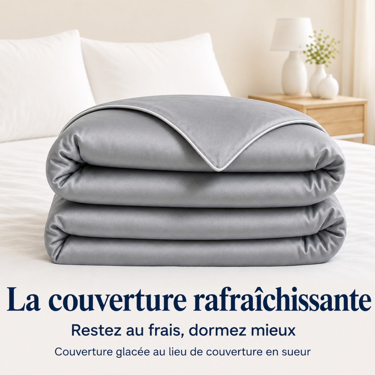 Couverture Rafraîchissante – Nuits Fraîches Sans Transpiration, Effet Glacial