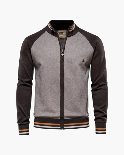 Gilet Zippé Bicolore Homme | Élégance décontractée et confort premium