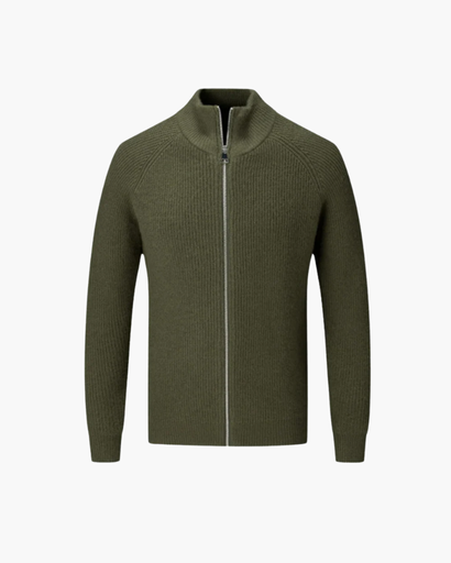 Tricot à fermeture éclair intégrale pour homme, style moderne