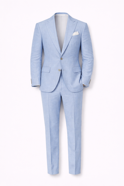 Costume Homme Élégant 2 Pièces – Blazer Ajusté Et Pantalon Tailleur