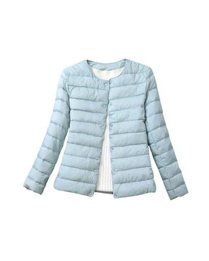 Doudoune Légère Femme – Design Col Rond