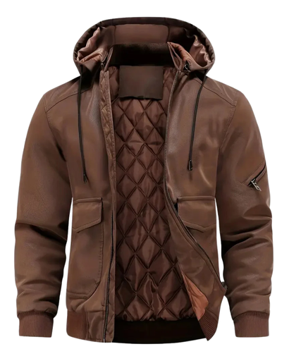 Veste d’Hiver Homme à Capuche – Style Urbain & Doublure Matelassée