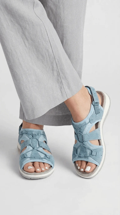 Sandale confortable à brides croisées