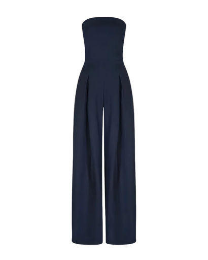Combinaison Femme Bustier Jambe Large – Élégance Satin & Coupe Chic | Soirée & Cérémonie