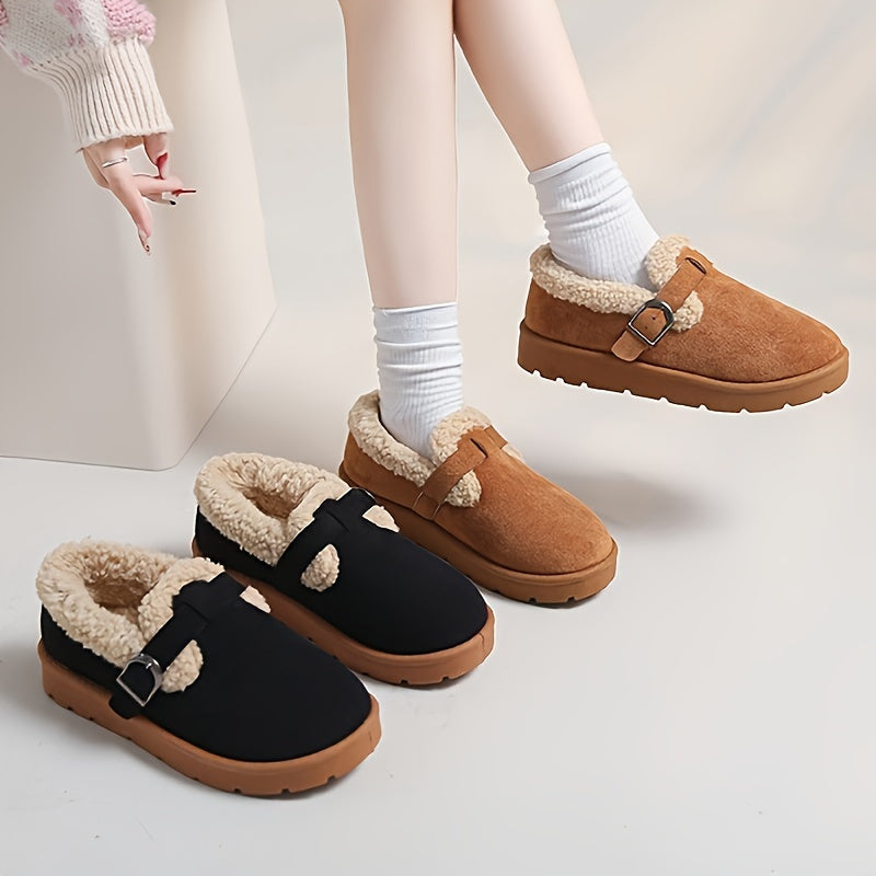 Bottines d'hiver femme fourrées, profil