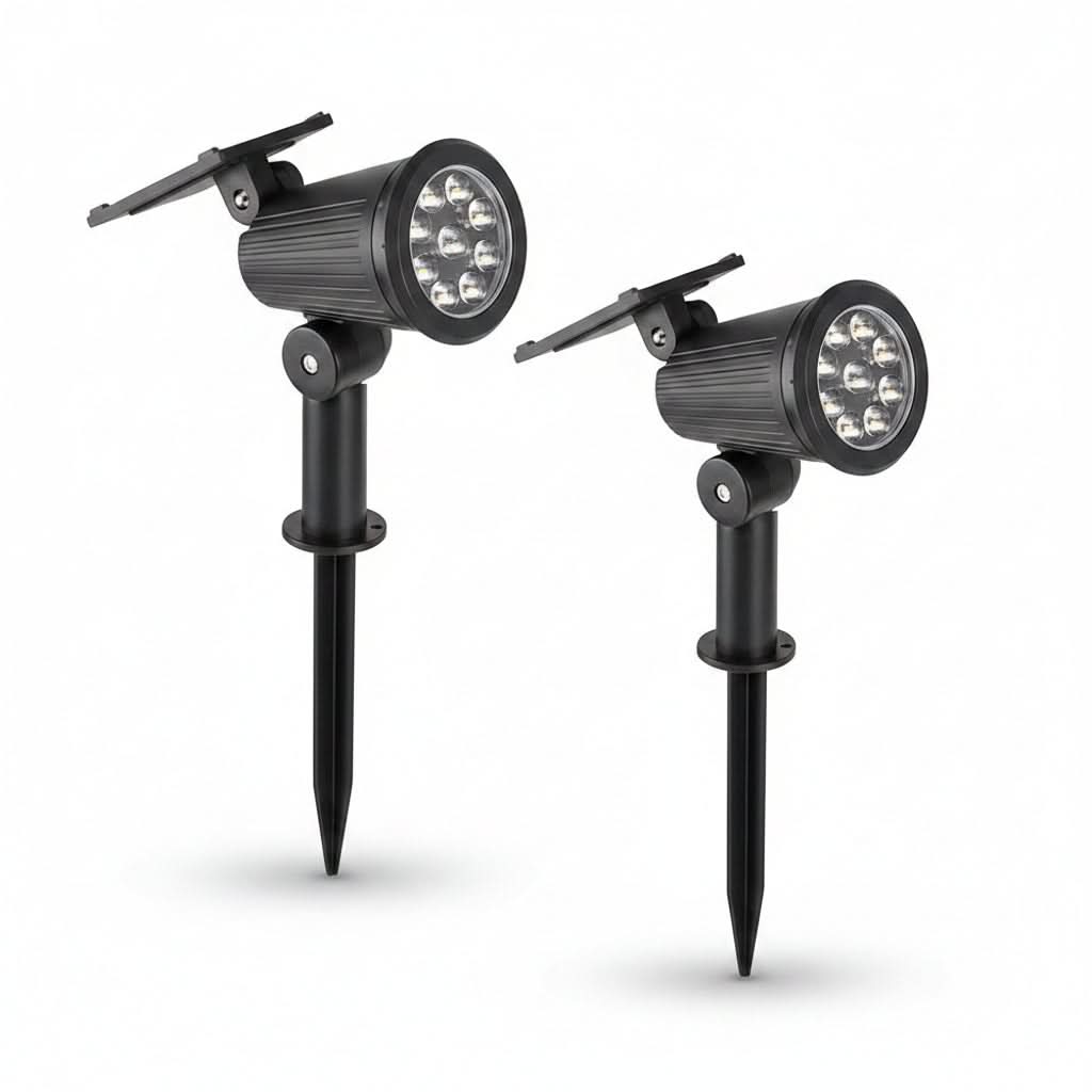 Spots solaires RGB de jardin, lot de 2