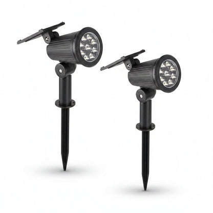Spots solaires RGB de jardin, lot de 2