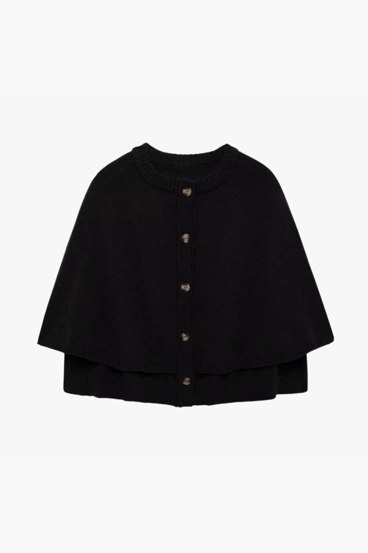Gilet Cape Court Femme à Boutons – Style Élégant et Moderne