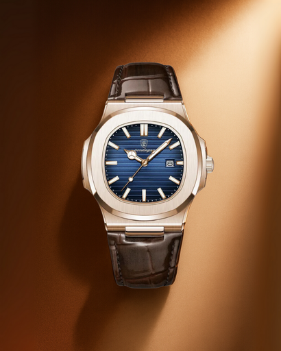 Montre homme élégante avec indication de la date et design classique