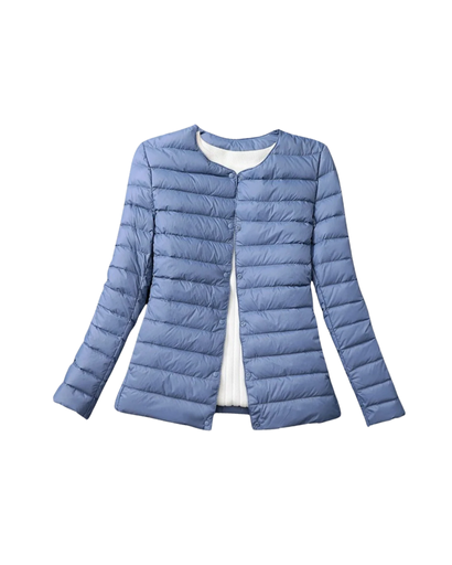 Doudoune Légère Femme – Design Col Rond