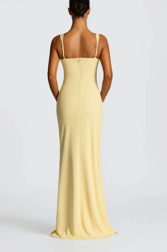 Robe Maxi Femme Fente Haute Fluide – Effet Galbant & Évasée | Soirée & Invitée Mariage