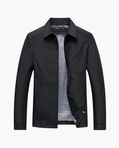 Veste homme zippée à doublure discrète