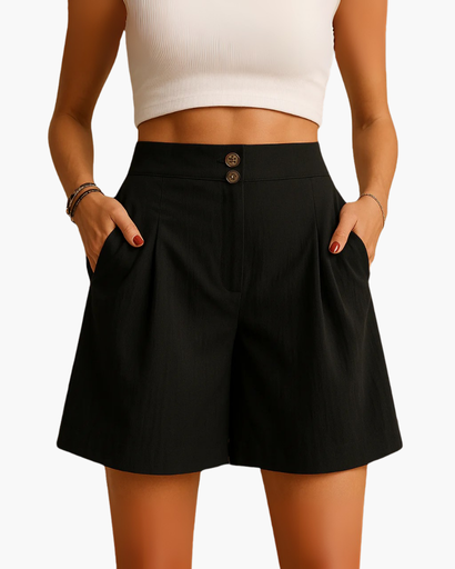 Short taille haute élégant – Look estival raffiné