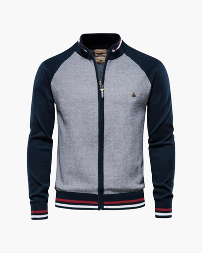 Gilet Zippé Bicolore Homme | Élégance décontractée et confort premium