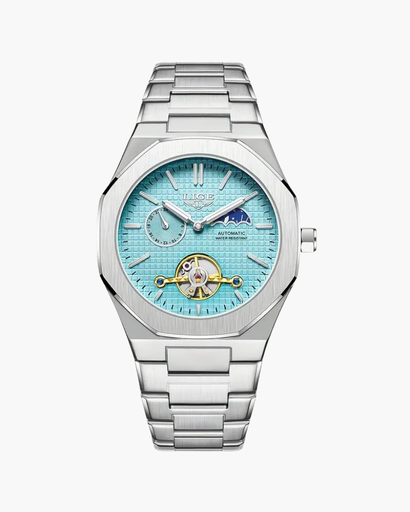 Montre Homme Automatique Squelette – Cadran Ajouré & Bracelet Intégré | Mécanique Élégante