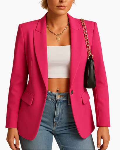 Blazer Femme Cintré – Tenue Bureau Chic & Invitée de Mariage | Élégance Moderne & Silhouette Structurée – vue 2