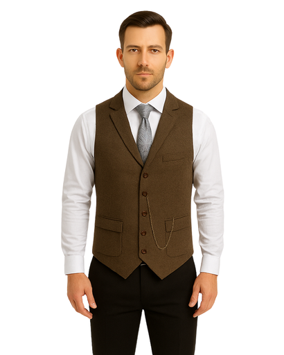 Gilet habillé homme – style classique à boutons