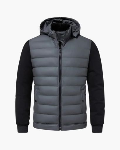 Veste Matelassée Homme avec Capuche – Style Urbain & Confort Thermique