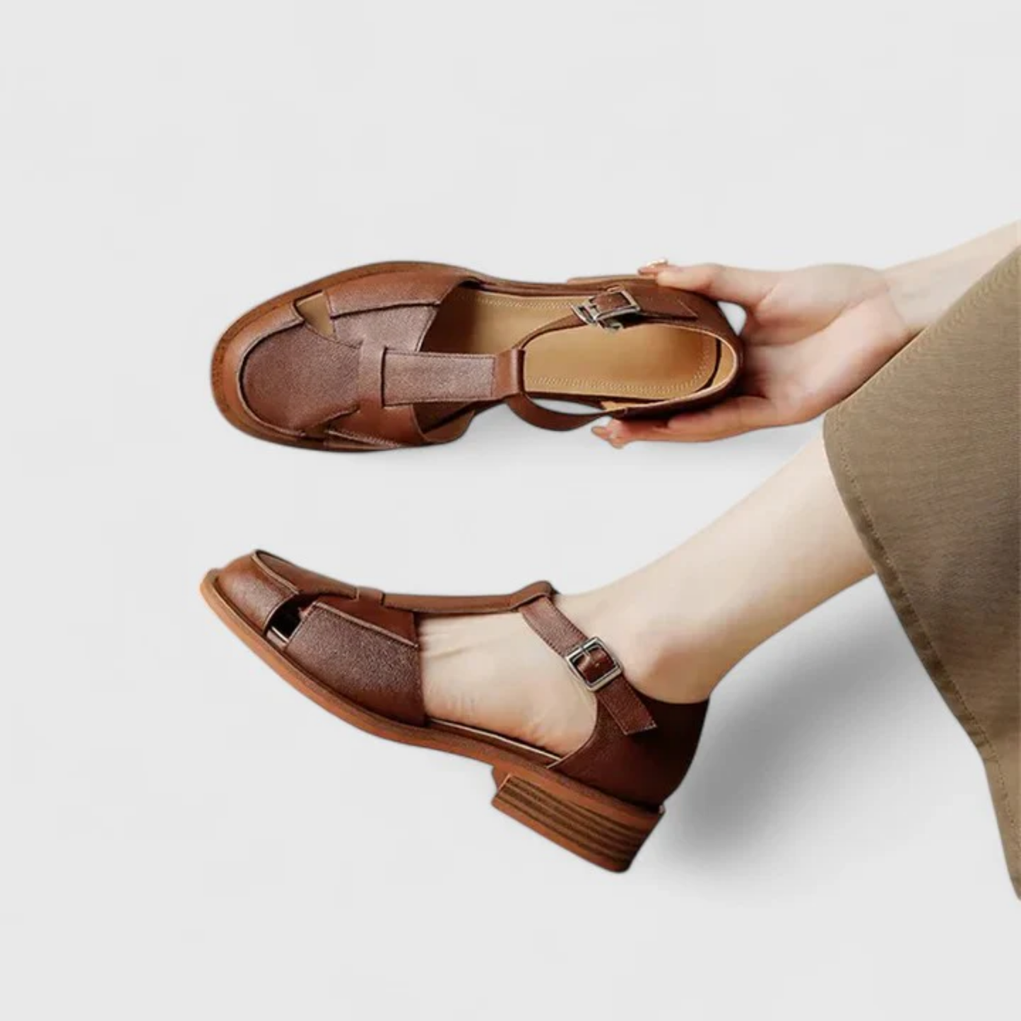 Sandales Femme Talon Bas Confort & Élégance Quotidienne – Sandales Ergonomiques | Style Estival Chic