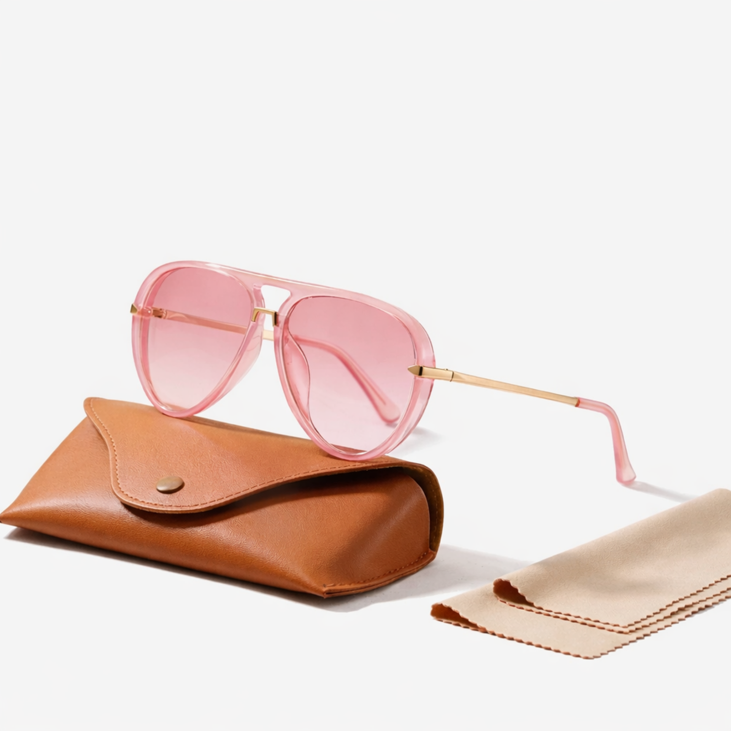 Lunettes de Soleil Aviateur Femme – Style Rétro Oversize | Verres Teintés Polarisés
