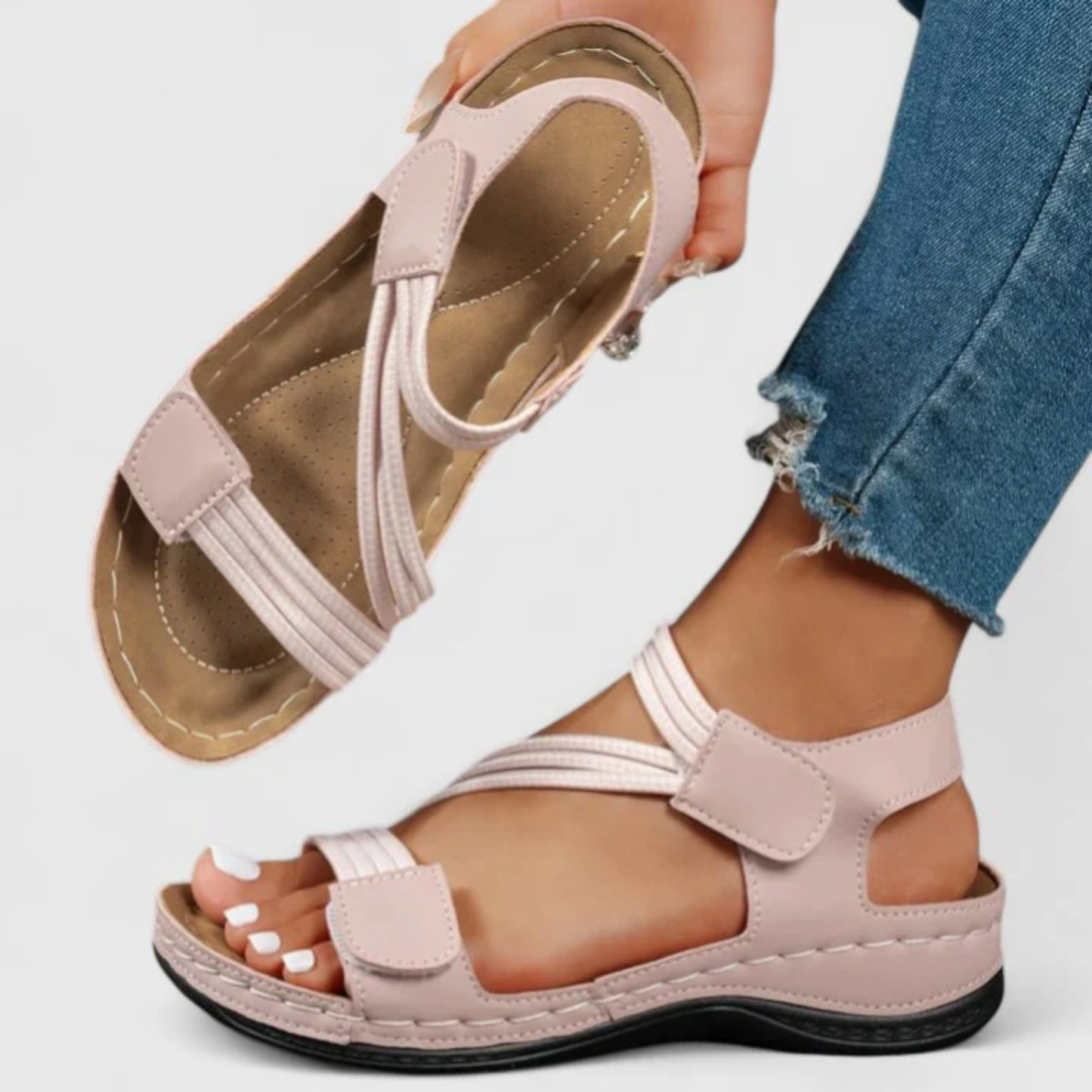 Sandales Femme Orthopédiques – Confort et Maintien au Quotidien | Sandales Confort Voûte Plantaire