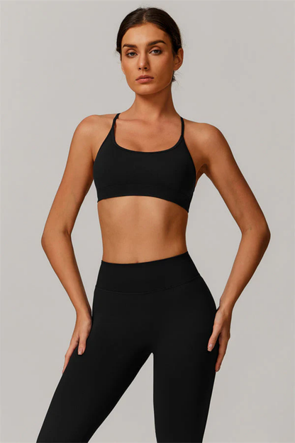 Ensemble Sport Femme Seamless – Brassière Dos Croisé et Legging Sculptant